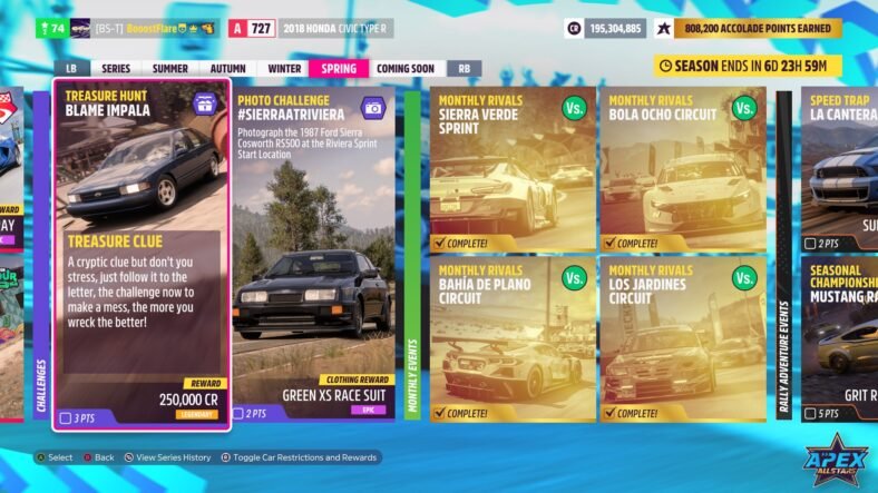 Forza Horizon 5 Blame Impala Treasure Hunt