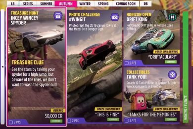 How to Find Incey Wincey Spider Treasure in Forza Horizon 5